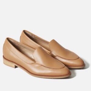 Everlane The Modern Loafer Women’s Size 10 Almond Toe Flat Shoes Tan Beige Nude